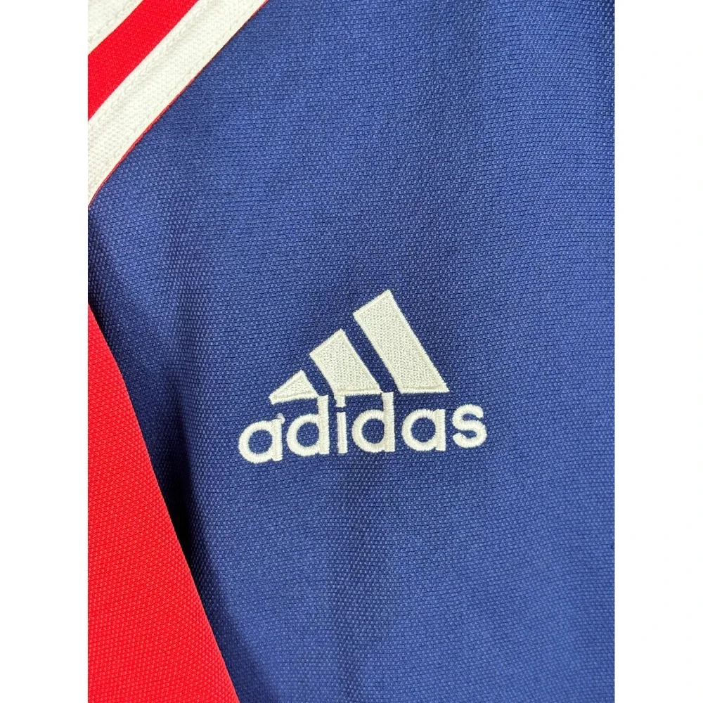 Adidas Climalite Vintage Track Jacket Navy Red Full Zip Mens Large